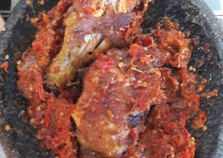Ayam penyet simple gk ribet