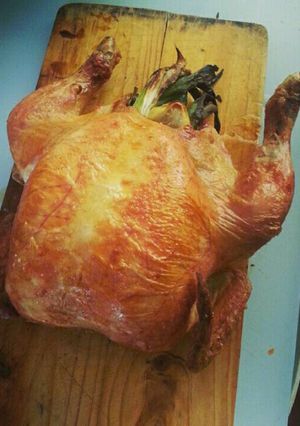 Una foto de Pollo asado a la inglesa