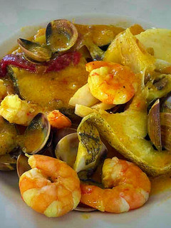 Una foto de Merluza en salsa exprés