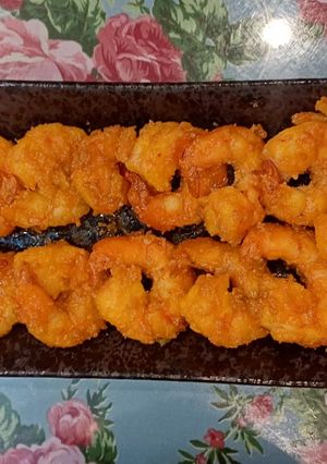 Hình của món Tôm sú bóc nõn rim mắm.