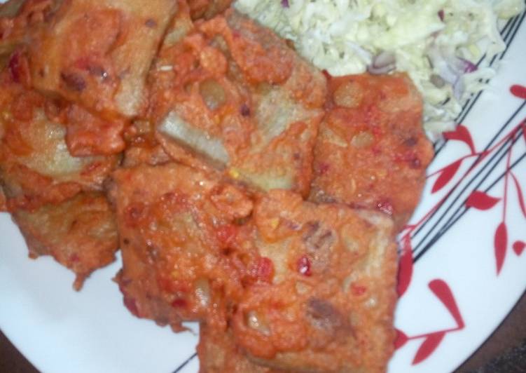 How to Make Favorite Fried yam into flour