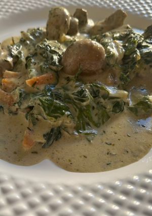 Kakukkfüves gomba mangolddal recept fotója