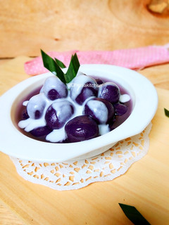 Foto resep Kolak candil biji salak ubi ungu