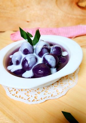 Foto resep Kolak candil biji salak ubi ungu