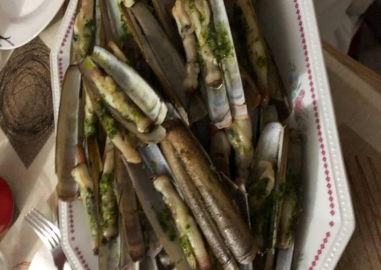 Navajas a la plancha