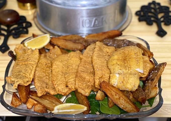 Battered Fried Flounder