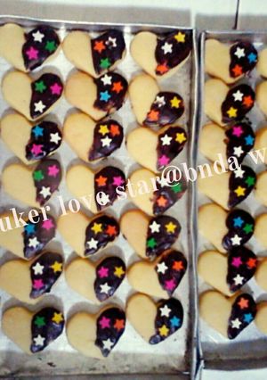 Foto resep Kue kering love star
