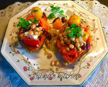 Fresh, Prepare Recipe Mediterranean Baked Sweet Potatoes Restaurant Style