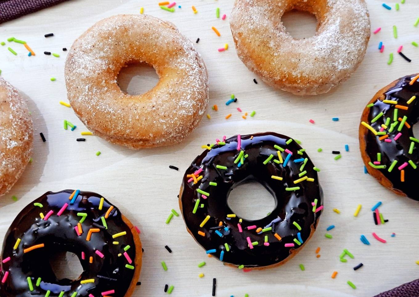 No Yeast Eggless Doughnuts