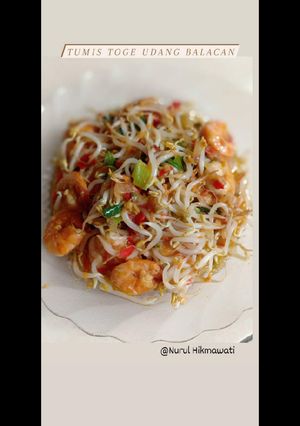 Foto resep Tumis toge udang balacan