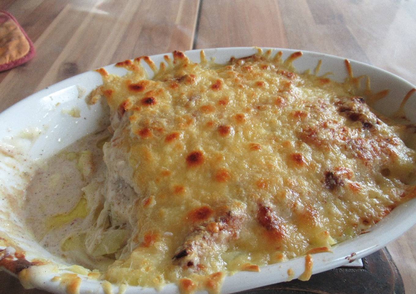 Gratin dauphinois à la béchamel