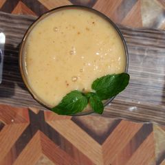 A picture of Twisted taste Mango shake.