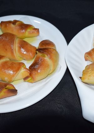 A picture of Walnut Cottage Cheese Stuffing Croissant.