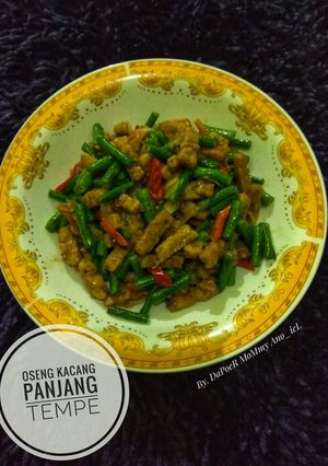 Foto resep Oseng Kacang Panjang Tempe