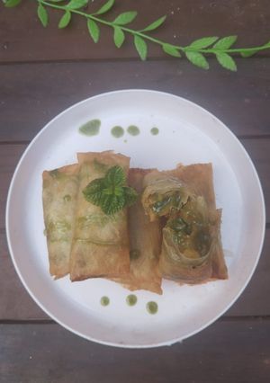 Foto resep Lumpia Ubi Matcha