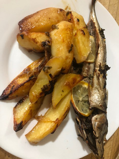 Una foto de Asado de caballa