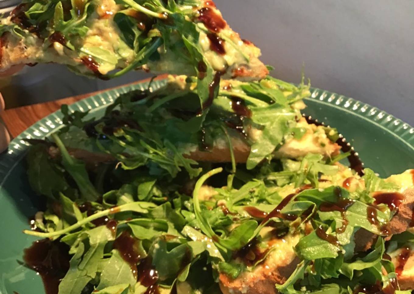 Healthy breakfast with avocado toast