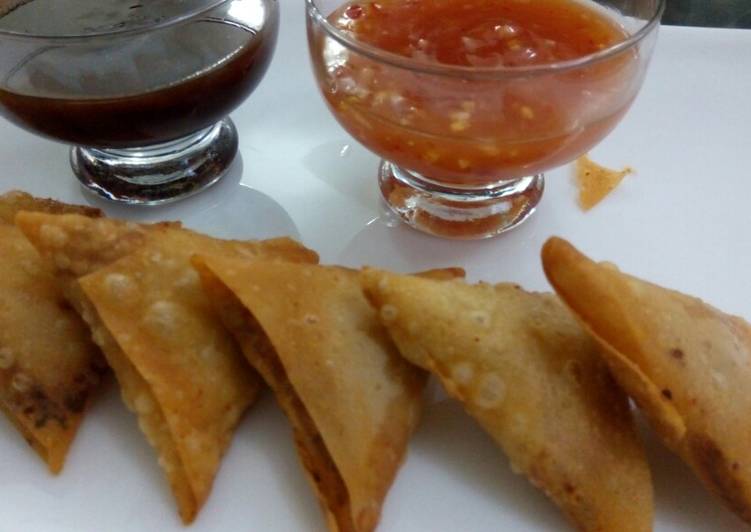 Easiest Way to Make Super Quick Homemade Peri peri chicken chess samosa