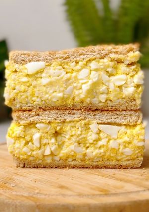 Foto resep Sarapan Diet : Egg Mayo Sandwich (225 kkal)