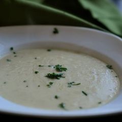 A picture of Leek in my potato soup.