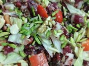 A picture of pomegranate balsamic vinegar olive oil