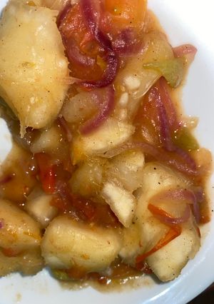 Una foto de Yuca al Mojo