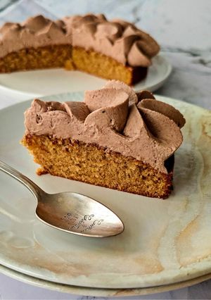 Une photo de Gâteau aux épices et chantilly chocolat