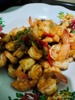 Foto resep Udang Saus Padang
