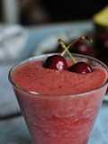 Licuado de cerezas y piña