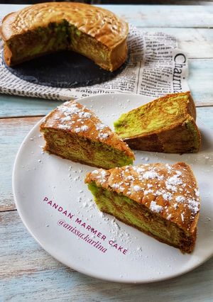 Foto resep Pandan Marmer Cake Pak Sahak