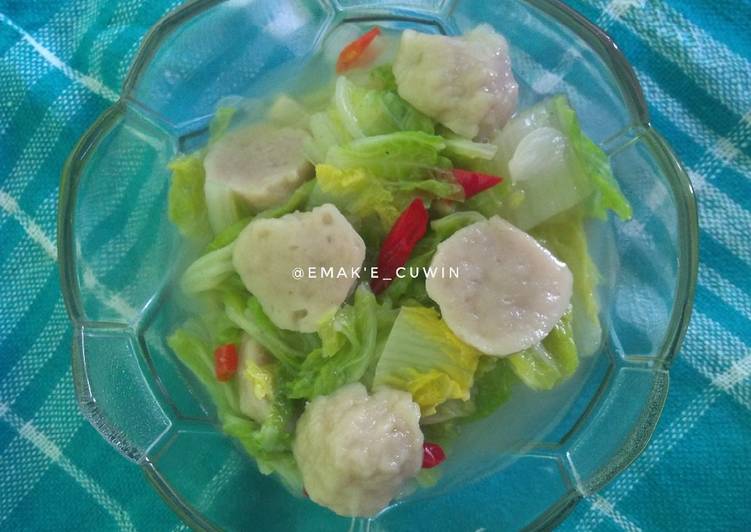 Cara Bikin Tumis Sawi putih dan Bakso Untuk Jualan