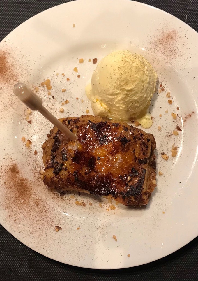Una foto de Torrija caramelizada