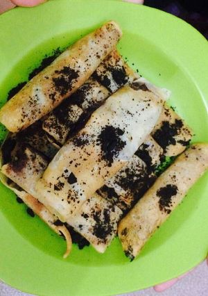 Foto resep pancake gulung