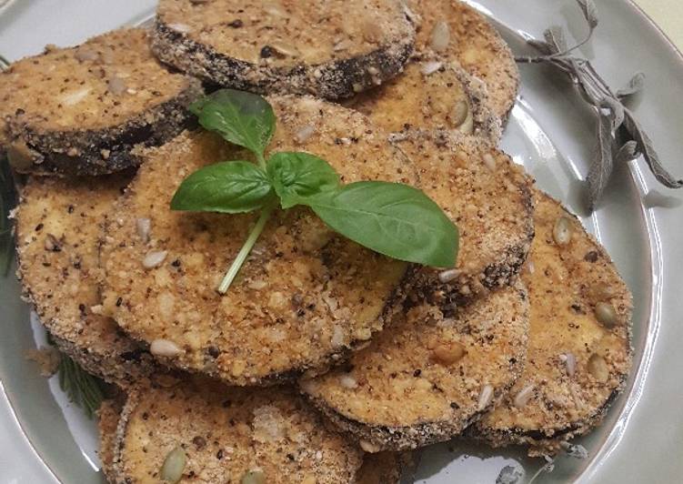Melanzane panate con un qualcosa in più (al forno)