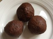 A picture of sea salt dark chocolate