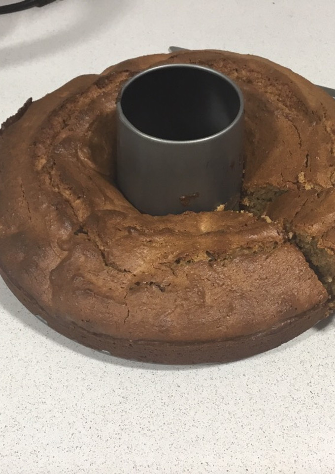 Una foto de Bizcocho con chocolate y nueces