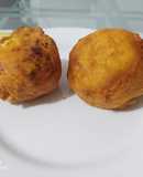 Papas rellenas de carne y huevo