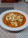 Garbanzos con huevo y picadillo