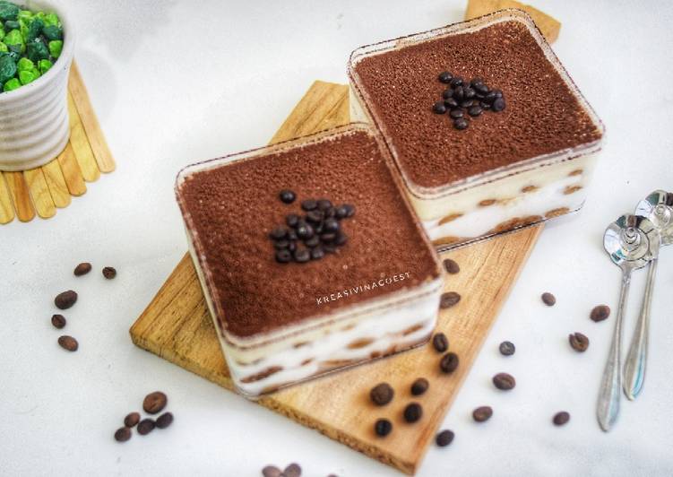 Cara ramu Tiramisu Dessert Box  Cepat