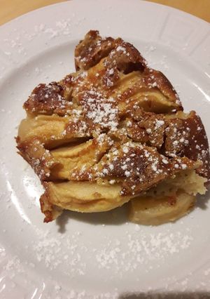 Une photo de Gâteau pommes et mascarpone