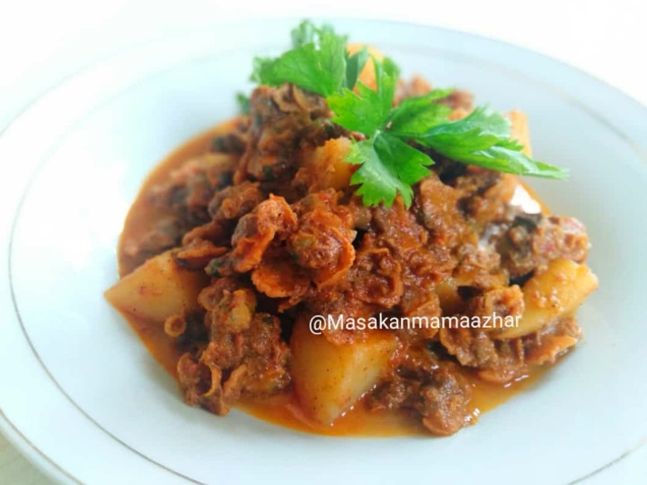 Standar Bagaimana cara memasak Rendang kerang kentang  spesial