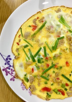 Hình của món Trứng chiên thập cẩm 🍳.