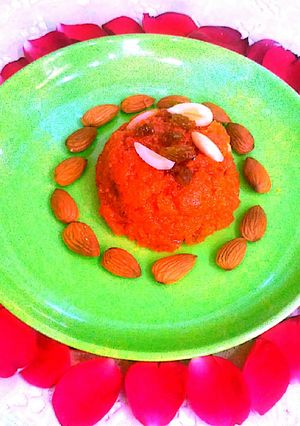 A picture of Milk Rava Kesari Halwa.
