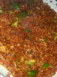 A picture of Shredded Chicken Sauce.
