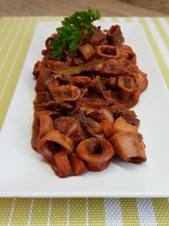 Una foto de Calamares a la riojana
