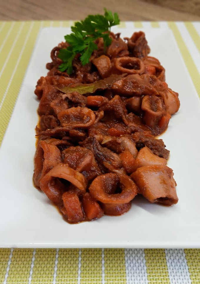 Una foto de Calamares a la riojana
