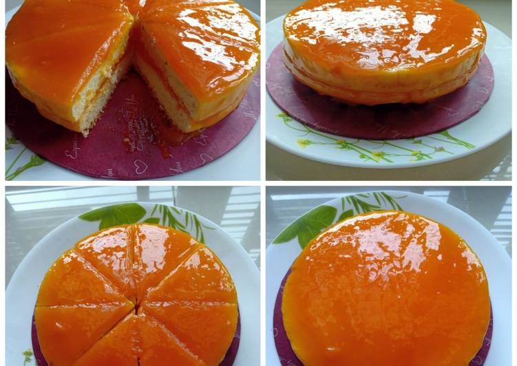 Arahan Buat Orange Layer Cake yang Murah