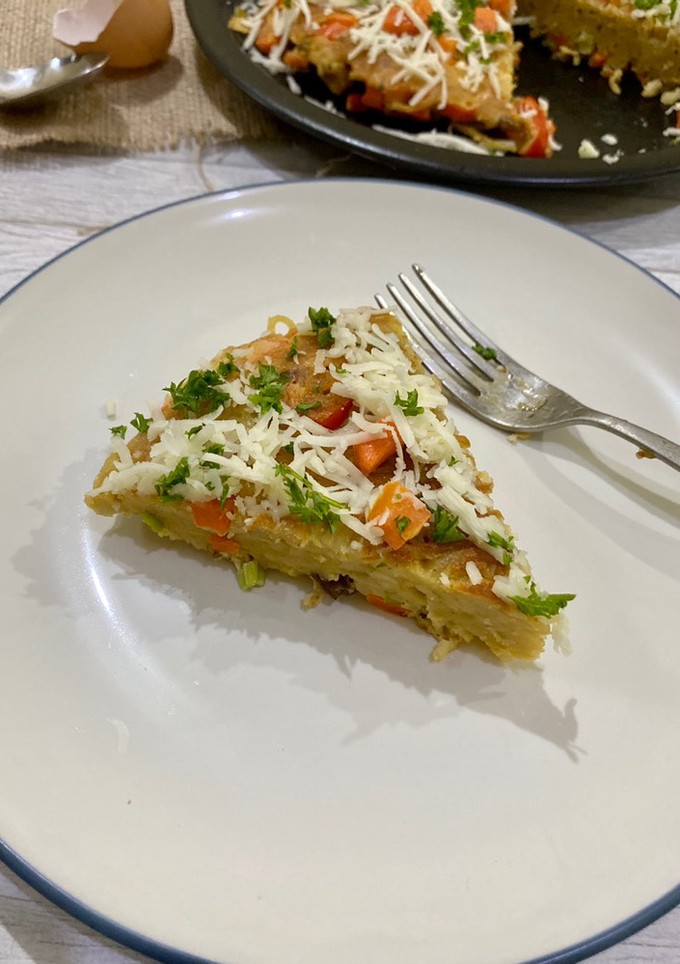 Foto resep Omelet Mie