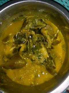 A picture of Oha soup.