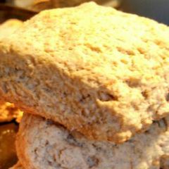 A picture of Sourdough Parmesan whole wheat biscuits.